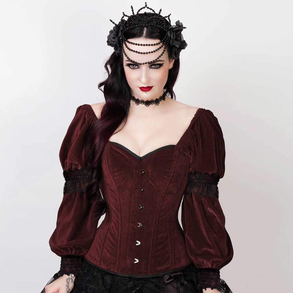 Attitude Corsets - Tibanna Overbust corset - Brown